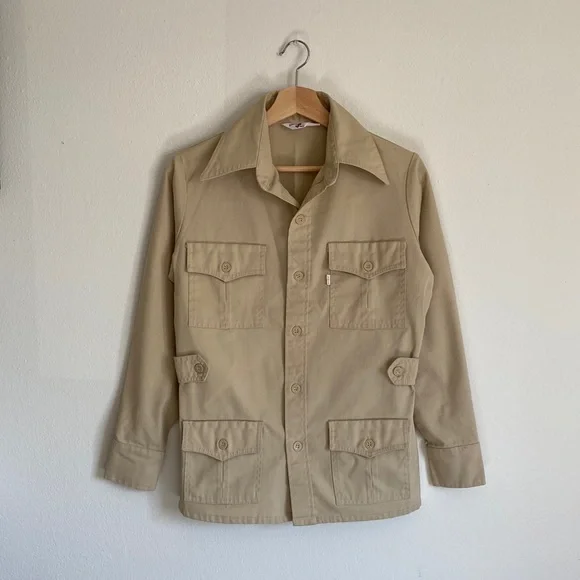 Levi's Jackets Coats 8s Vintage Levis Sm Khaki Shirt Jacket